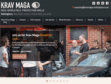 Tablet Screenshot of kravmaga-nottingham.co.uk